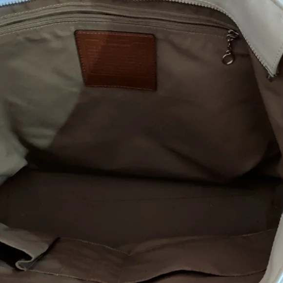 Coach White and Brown Tote Bag - Picture 6 of 11